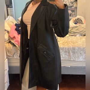 Marc New York Black Trench Coat size small